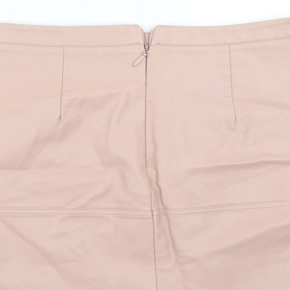New Look Womens Pink   A-Line Skirt Size 10