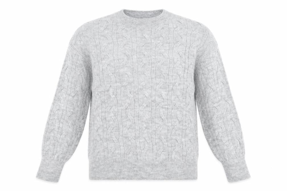 Tu Womens Grey  Knit Pullover Jumper Size 10