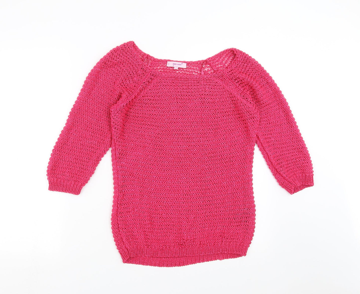 Womens UK Size M Marks and Spencer Pink Pullover Jumper
