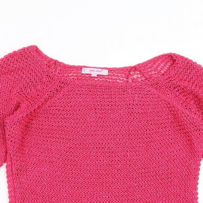 Womens UK Size M Marks and Spencer Pink Pullover Jumper