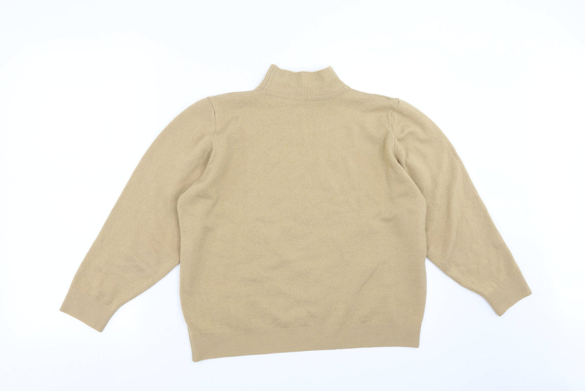 Marks & Spencer Womens Beige  Knit Pullover  Size 16