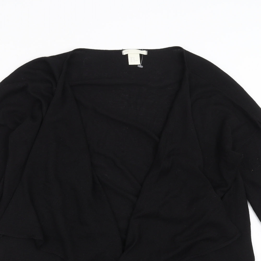 Womens UK Size M H&M Black Cardigan Jumper