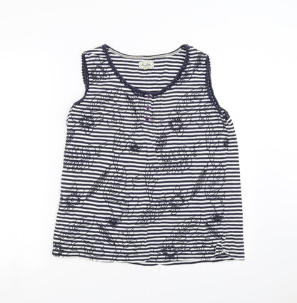 Womens UK Size L Heyton Blue Basic T-Shirt