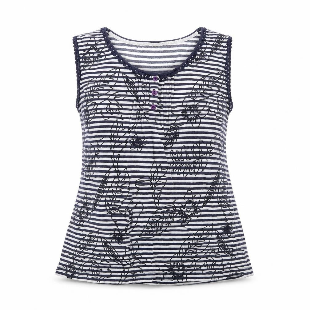 Womens UK Size L Heyton Blue Basic T-Shirt