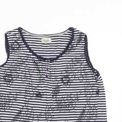Womens UK Size L Heyton Blue Basic T-Shirt
