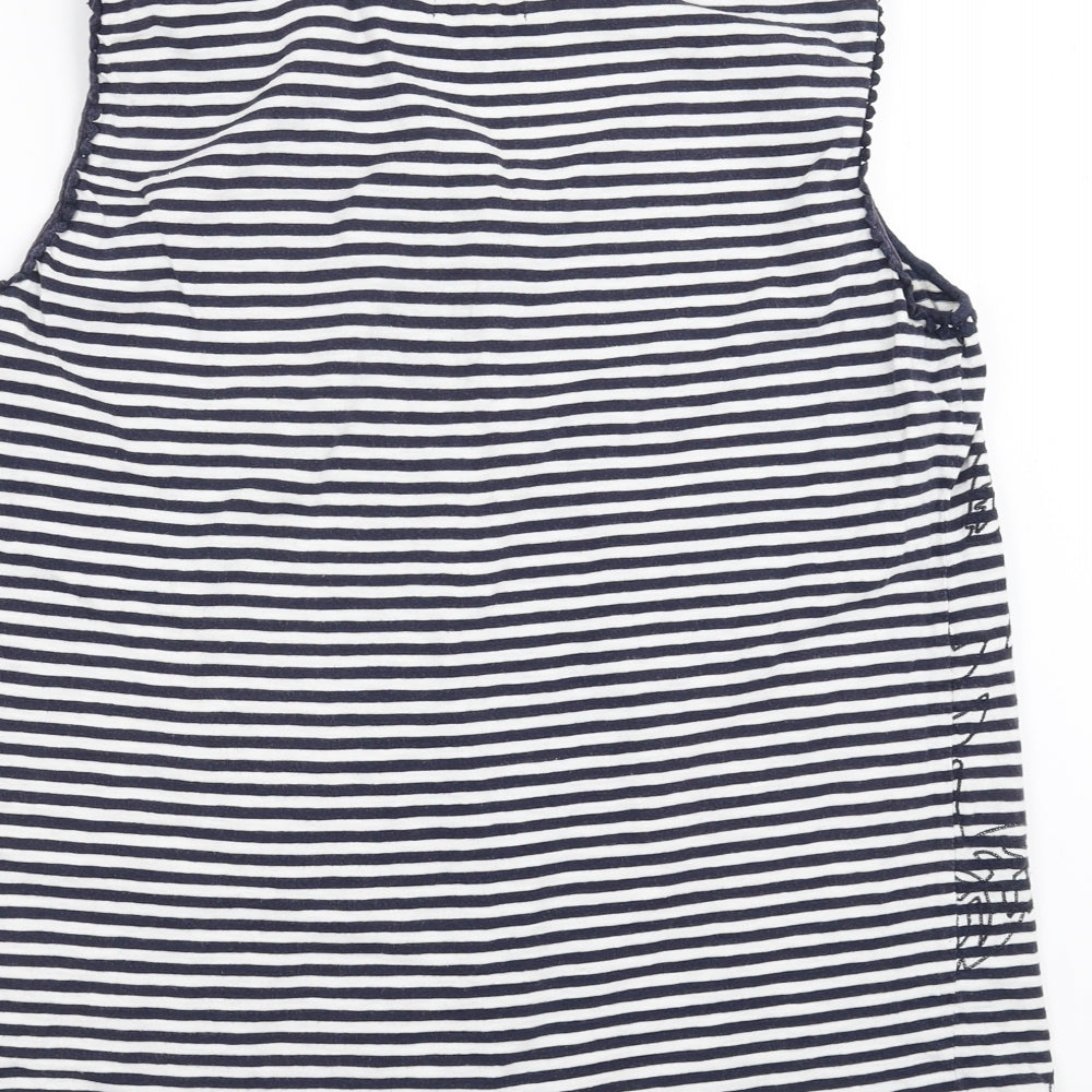 Womens UK Size L Heyton Blue Basic T-Shirt