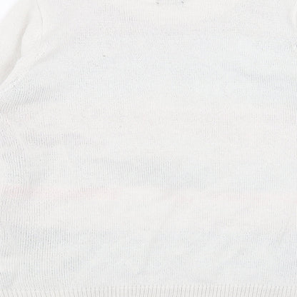 Womens UK Size 12 BEYOU Ivory Pullover Jumper