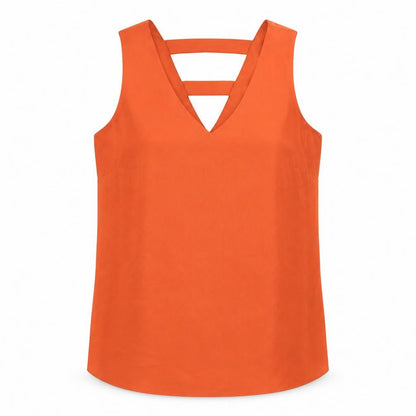 Womens UK Size 8 TU Orange Basic Blouse
