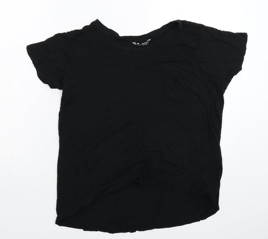 Womens UK Size 14 Select Black Basic T-Shirt