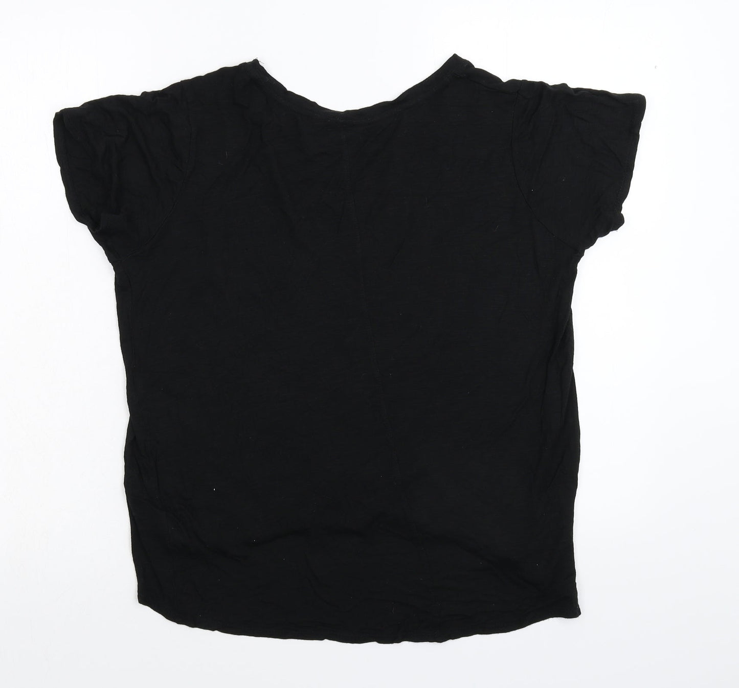 Womens UK Size 14 Select Black Basic T-Shirt