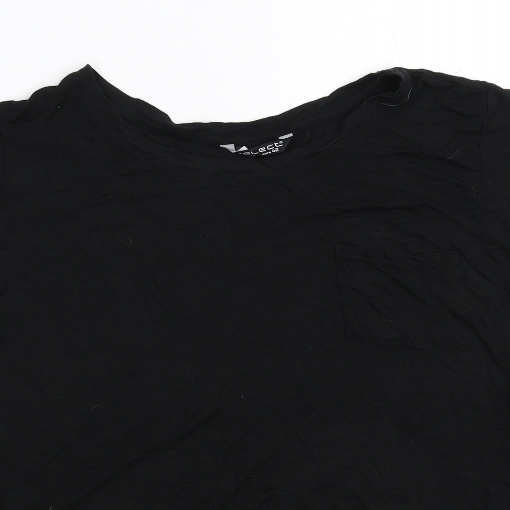 Womens UK Size 14 Select Black Basic T-Shirt