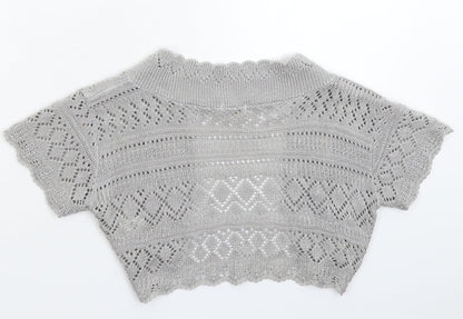 BCil Womens Grey  Knit Cardigan Jumper Size M