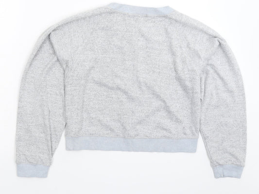 Womens UK Size L River Island Grey Pullover Jumper