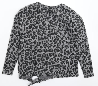 Womens UK Size 10 Papaya Grey Pullover Jumper