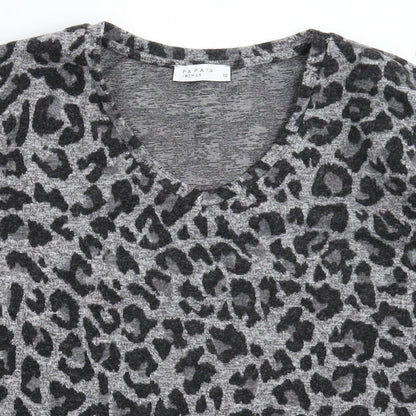 Womens UK Size 10 Papaya Grey Pullover Jumper