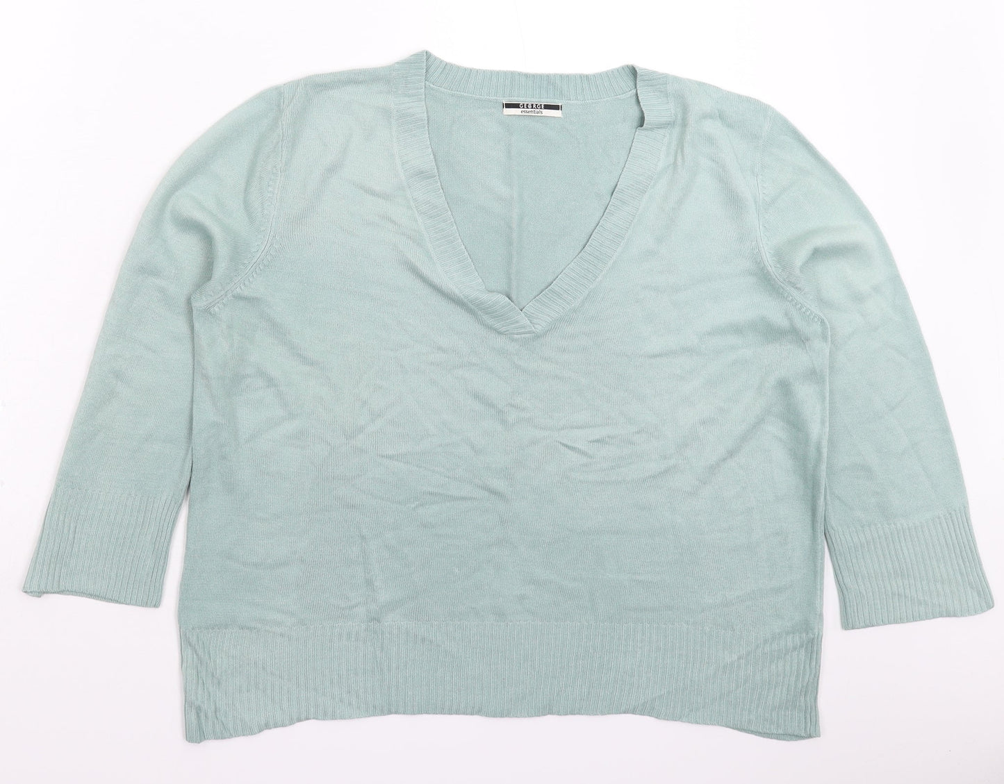 George Womens Grey  Knit Pullover Jumper Size 18