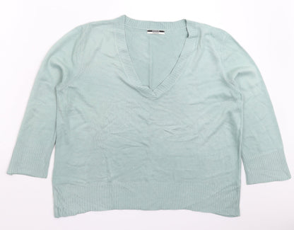 George Womens Grey  Knit Pullover Jumper Size 18