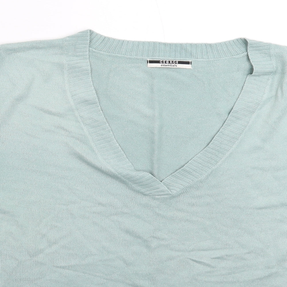 George Womens Grey  Knit Pullover Jumper Size 18