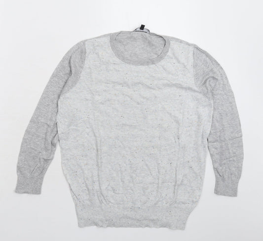 Womens UK Size 14 Warehouse Grey Pullover Jumper