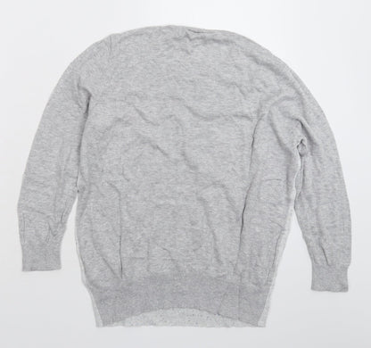 Womens UK Size 14 Warehouse Grey Pullover Jumper