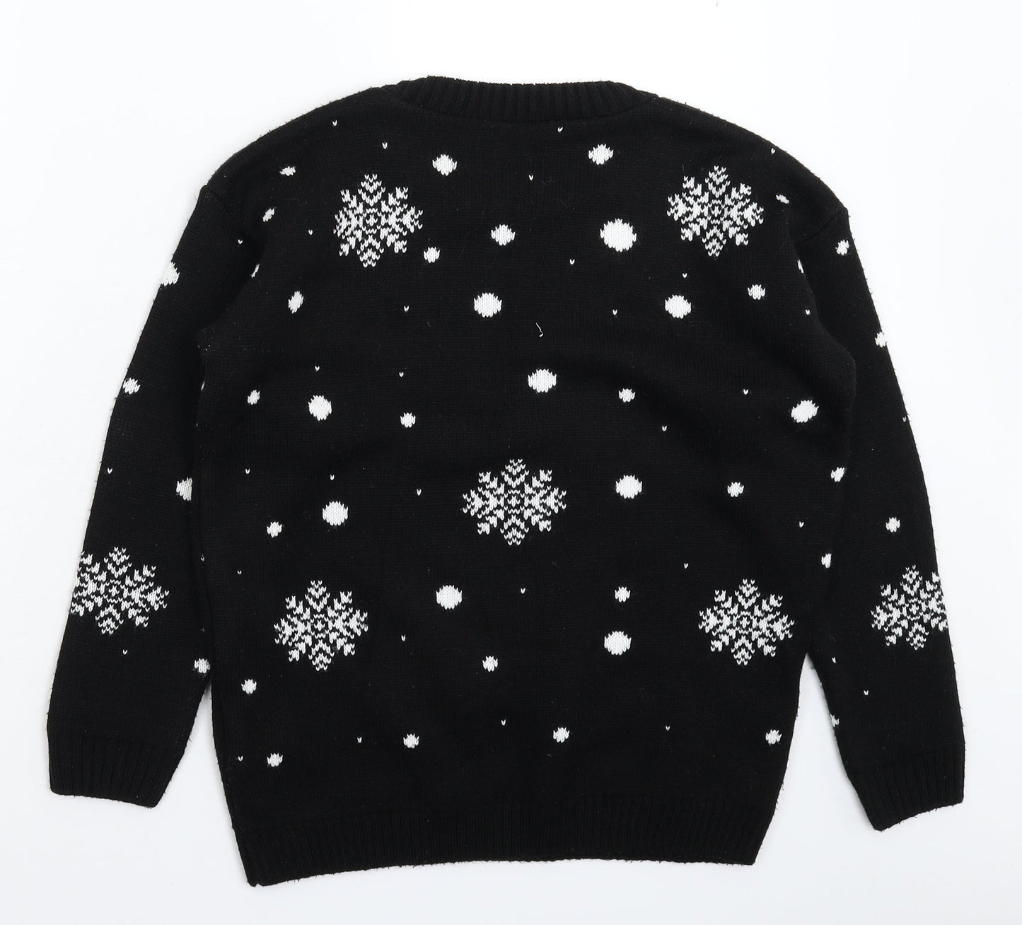 Womens UK Size M Preworn Black Pullover Jumper