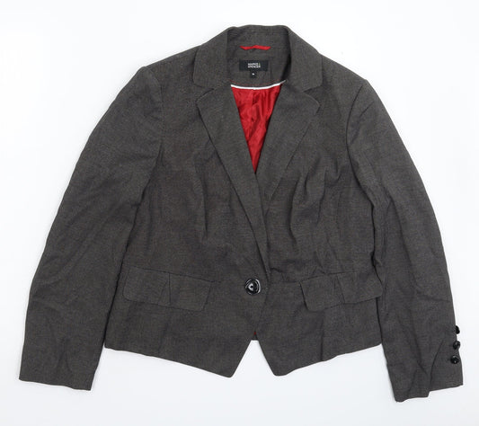 Marks and Spencer Womens Grey   Jacket Suit Jacket Size 16