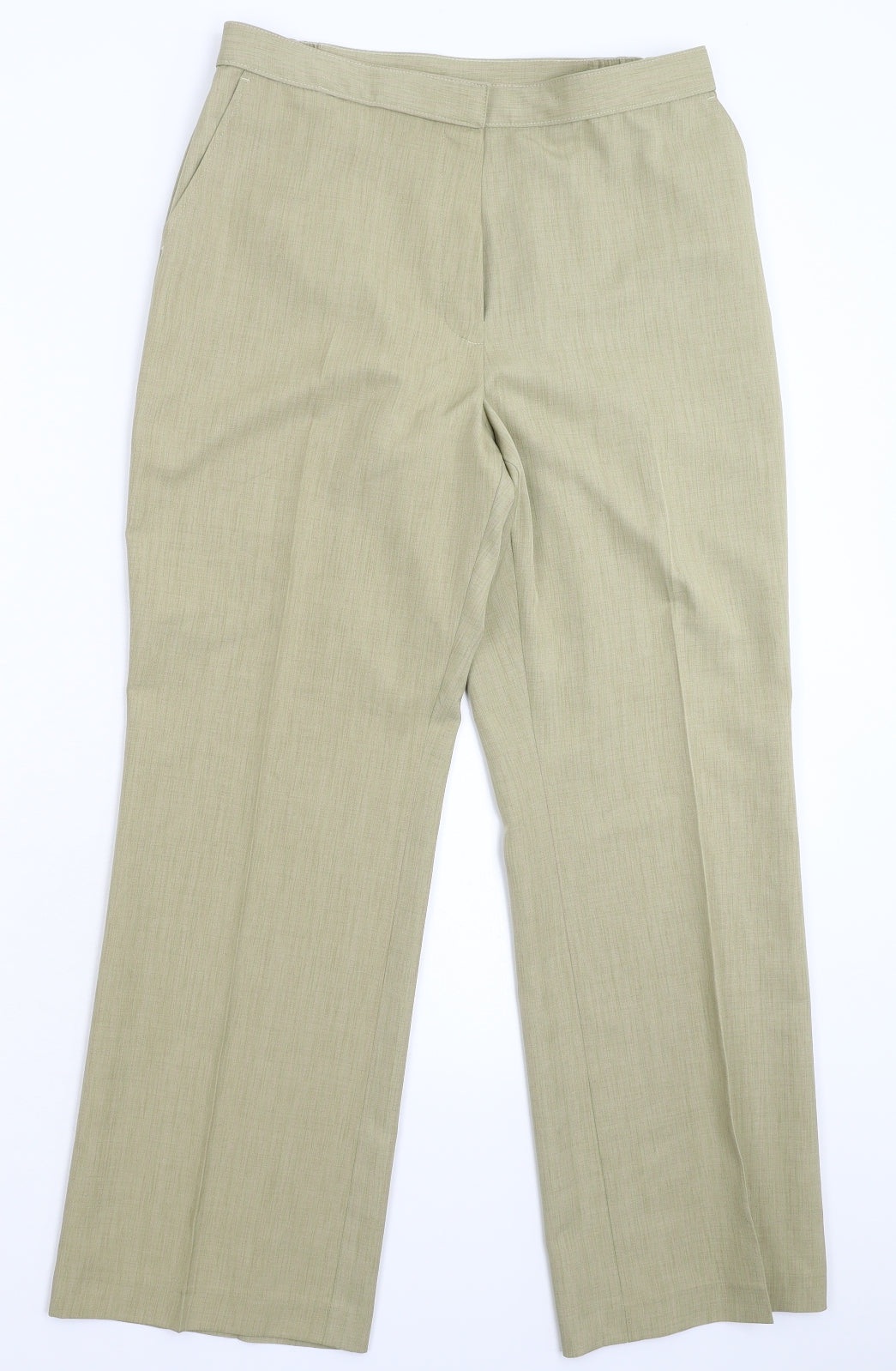 Womens UK Size 30 in Preworn Regular Fit Dress Pants Beige Trousers
