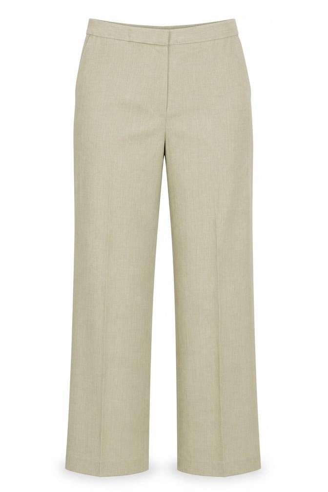 Womens UK Size 30 in Preworn Regular Fit Dress Pants Beige Trousers