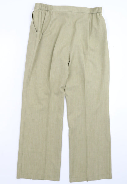 Womens UK Size 30 in Preworn Regular Fit Dress Pants Beige Trousers