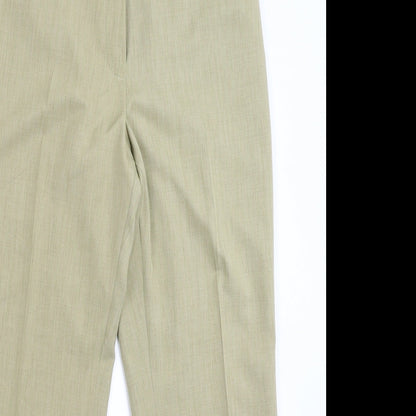 Womens UK Size 30 in Preworn Regular Fit Dress Pants Beige Trousers