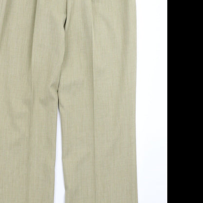 Womens UK Size 30 in Preworn Regular Fit Dress Pants Beige Trousers