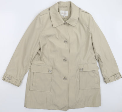 Lakeland Womens Grey   Pea Coat Coat Size 14