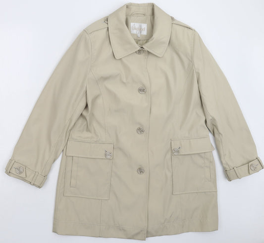 Lakeland Womens Grey   Pea Coat Coat Size 14