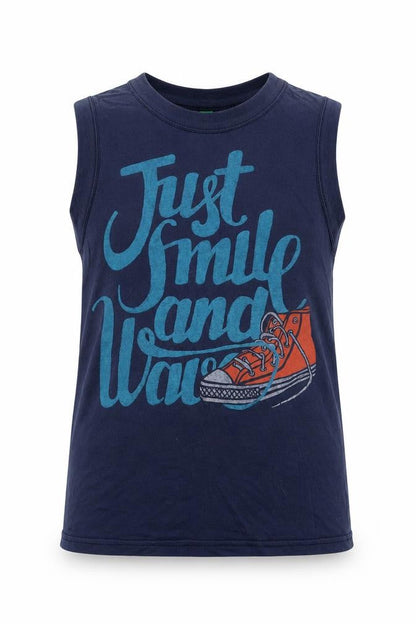 United Colors of Benetton Boys Blue   Basic Tank Size 7 Years
