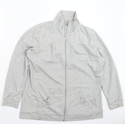 Quarter Factory Womens Grey   Jacket  Size M