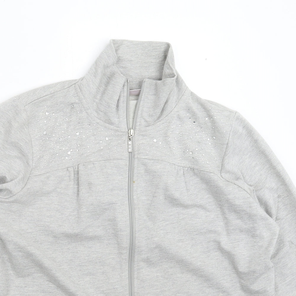 Quarter Factory Womens Grey   Jacket  Size M