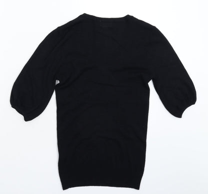 Womens UK Size 8 Papaya Black Pullover Jumper