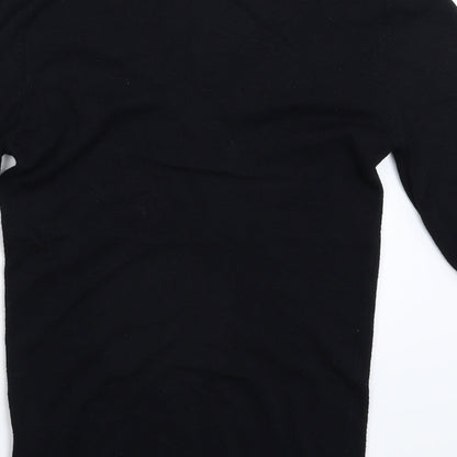 Womens UK Size 8 Papaya Black Pullover Jumper