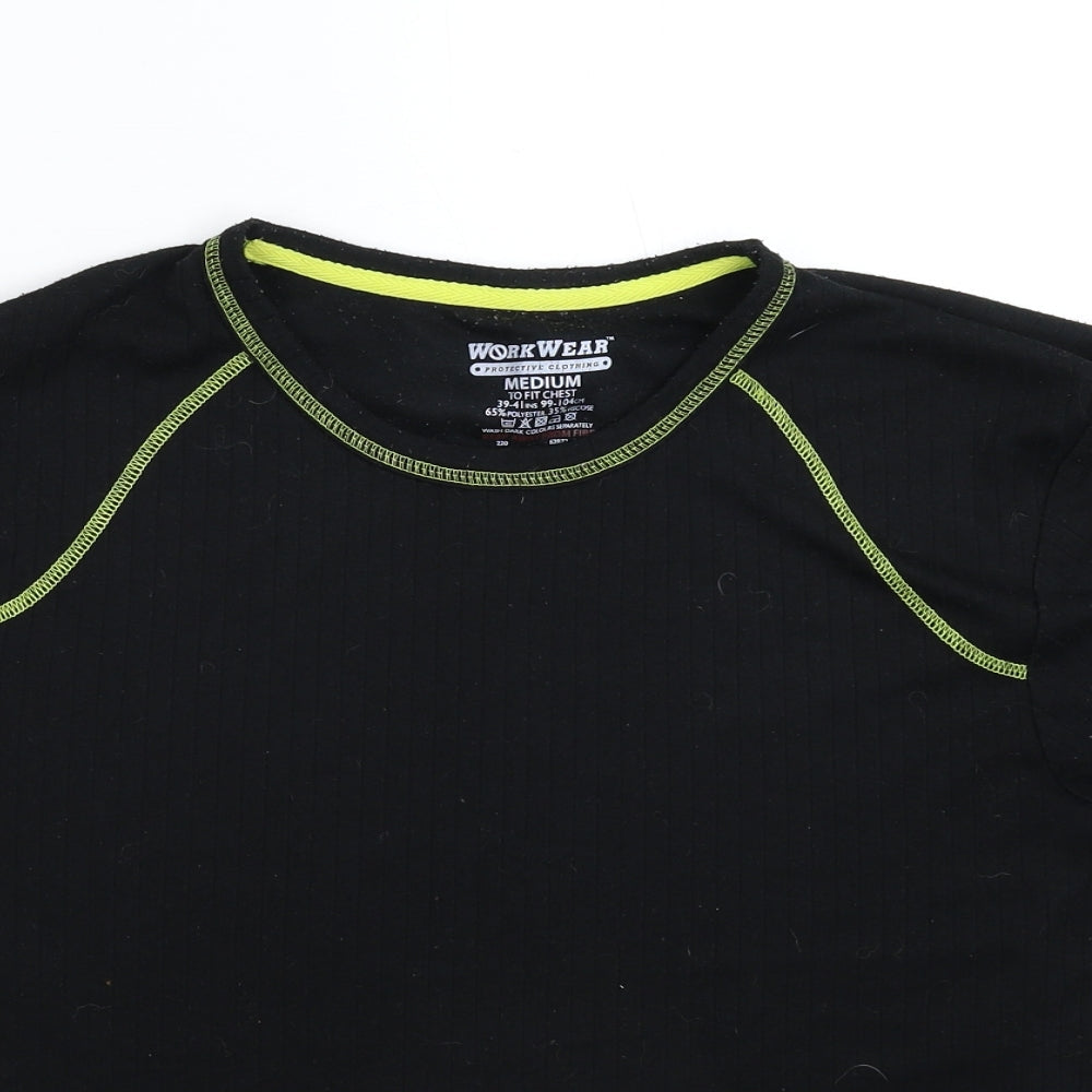 Workwear Mens Black    T-Shirt Size M