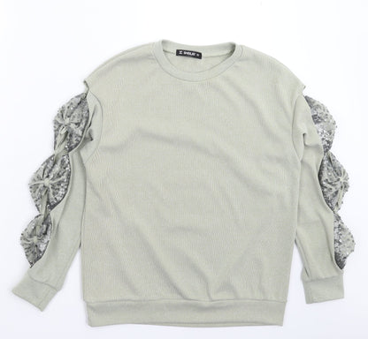 Womens UK Size S Sheilay Grey Pullover Jumper