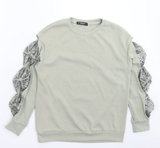 Womens UK Size S Sheilay Grey Pullover Jumper