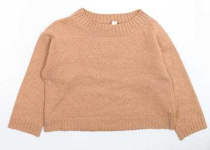 Womens UK Size L H&M Beige Pullover Jumper