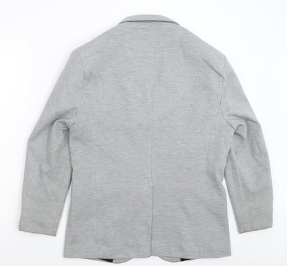 Atlantic Bay Mens Grey   Jacket Blazer Size L