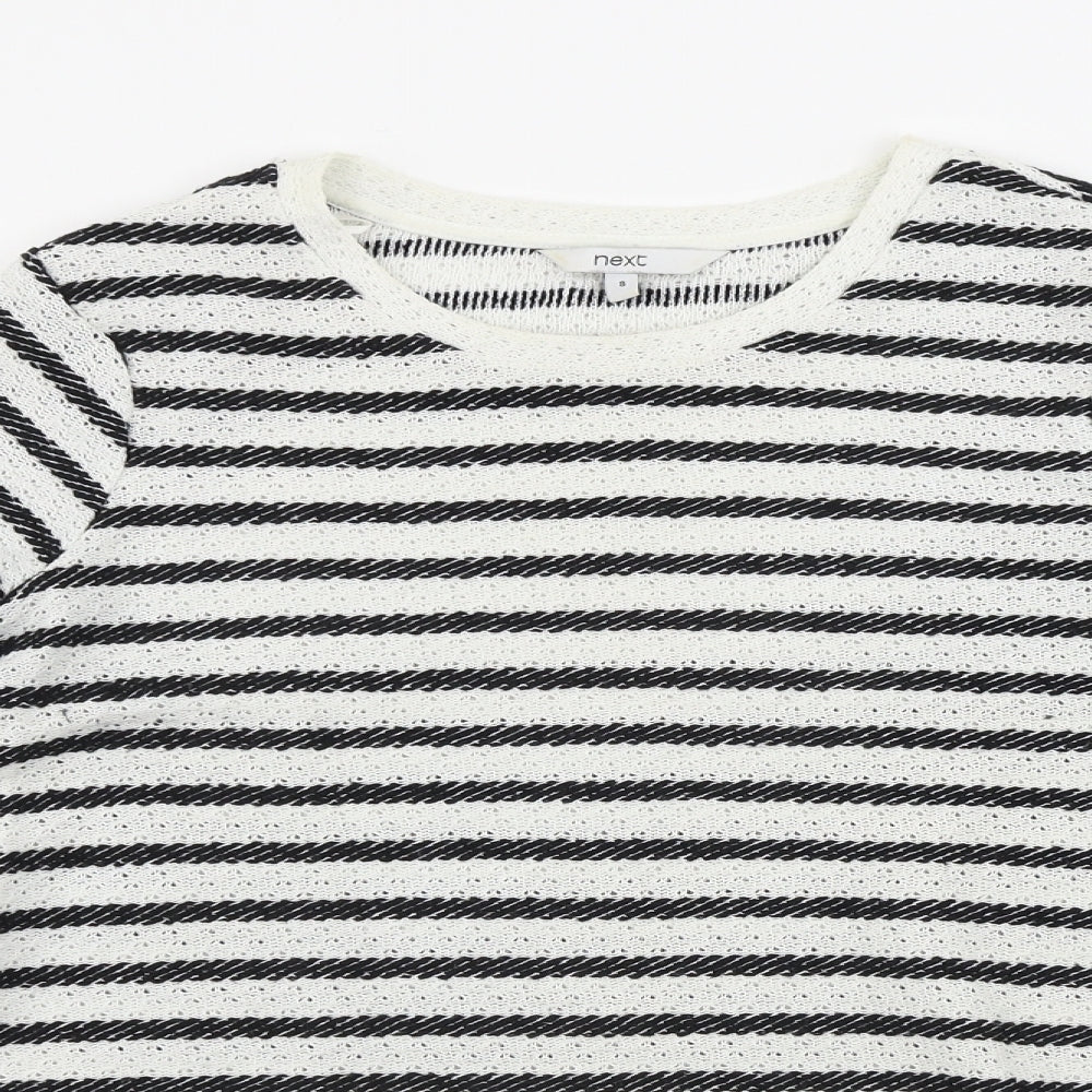 Womens UK Size 8 NEXT White Pullover Jumper