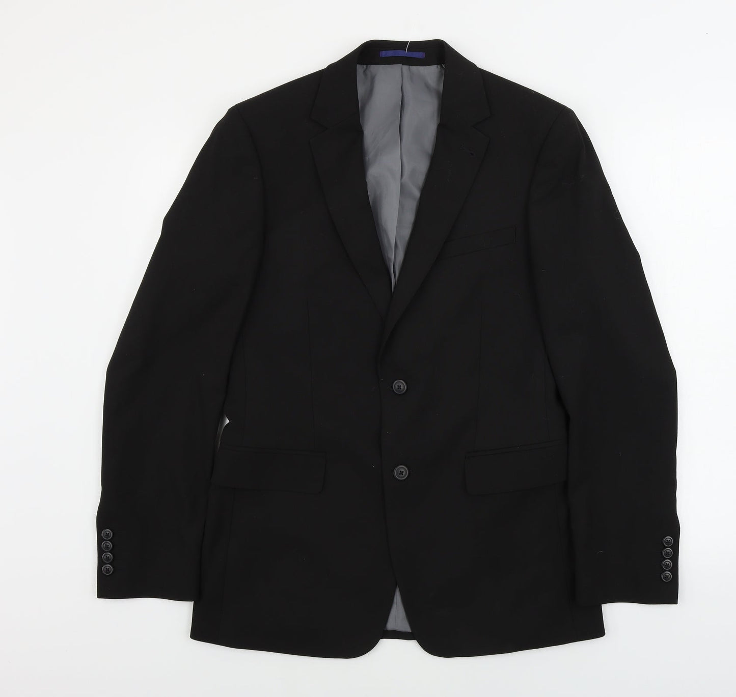 Mens UK Size 38 Burton Regular Black Suit Jacket