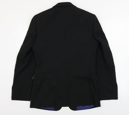 Mens UK Size 38 Burton Regular Black Suit Jacket