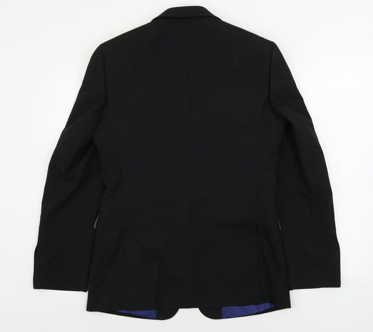 Mens UK Size 38 Burton Regular Black Suit Jacket