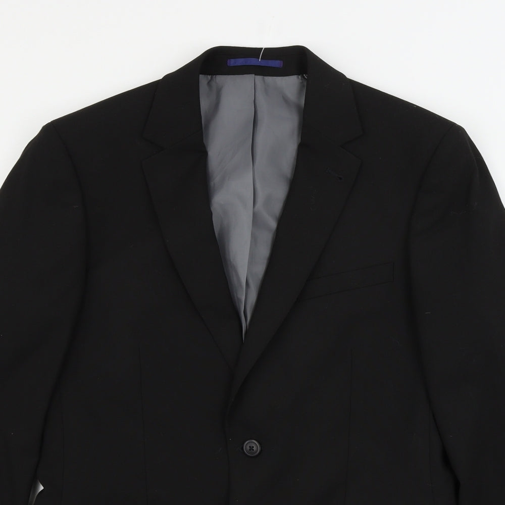 Mens UK Size 38 Burton Regular Black Suit Jacket