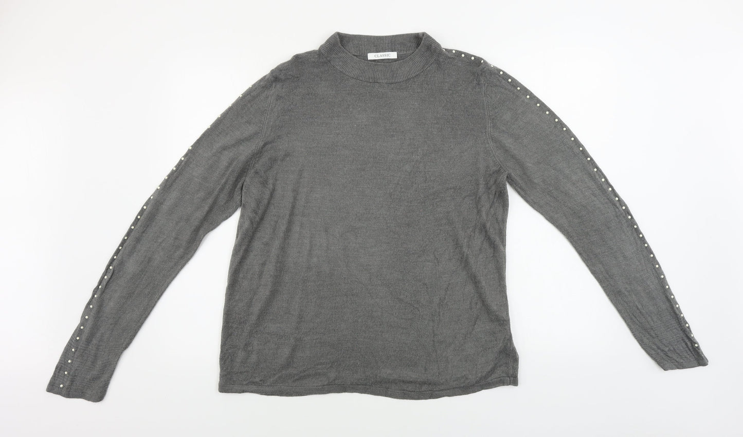 Womens UK Size 16 Marks and Spencer Grey Pullover Jumper