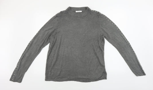 Womens UK Size 16 Marks and Spencer Grey Pullover Jumper
